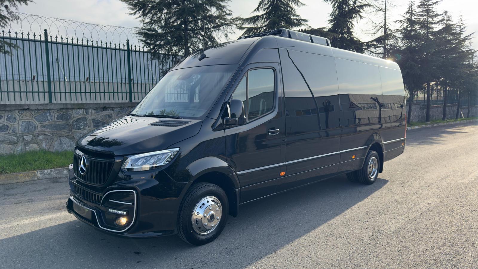 Mercedes-Benz Sprinter VIP exterior front view in Paris