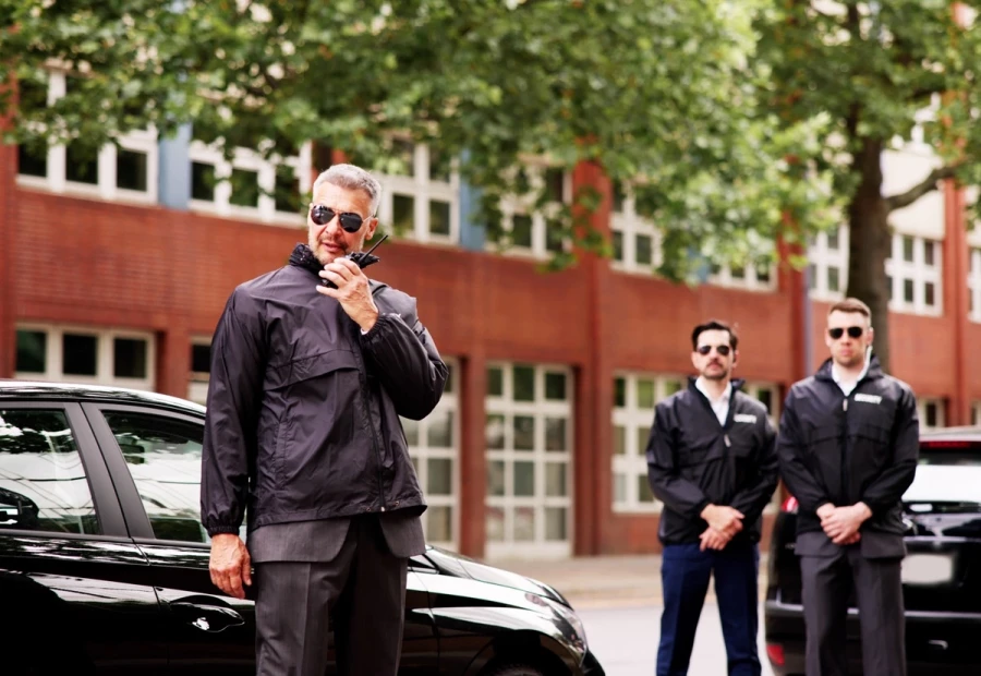 Elite Security Team Ensuring Safe Transportation